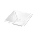 Cuencos de Plástico PS Cuadrados Blancos 12x12cm