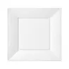 Platos de Plástico PS Cuadrados Blancos 17x17cm