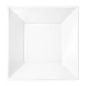 Platos de Plástico PS Hondos Cuadrados Blancos 17x17cm