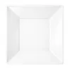Platos de Plástico PS Hondos Cuadrados Blancos 17x17cm