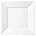 Platos de Plástico PS Cuadrados Blancos 23x23cm