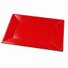 Bandejas de Plástico PS Rojas 33x22,5cm