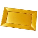 Bandejas de Plástico PS Doradas 33x22,5cm