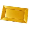 Bandejas de Plástico PS Doradas 33x22,5cm