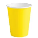 Vasos de Cartón Amarillos 260ml Ø7,7cm
