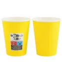 Vasos de Cartón Amarillos 260ml Ø7,7cm