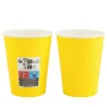 Vasos de Cartón Amarillos 260ml Ø7,7cm