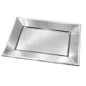 Bandejas de Plástico PS Plateadas 33x22,5cm