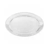 Bandeja Redonda de Plástico PS Lux Transparente Reutilizable 20cm