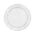 Bandeja Redonda de Plástico PS Lux Transparente Reutilizable 20cm