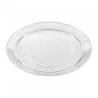 Bandeja Redonda de Plástico PS Lux Transparente Reutilizable 25cm