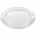Bandeja Redonda de Plástico PS Lux Transparente Reutilizable 30cm