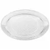 Bandeja Redonda de Plástico PS Lux Transparente Reutilizable 30cm