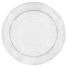 Bandeja Redonda de Plástico PS Lux Transparente Reutilizable 30cm