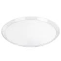 Bandeja Redonda de Plástico PS Lux Transparente Reutilizable 34cm