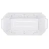 Bandeja Lux de Plástico Transparente de 28,5 x 14,5 cm