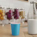 Vasos de Cartón Azules 260ml Ø7,7cm