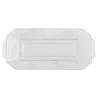 Bandeja de Plástico PS Lux Transparente Reutilizable 37x14,5cm