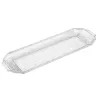 Bandeja de Plástico PS Lux Transparente Reutilizable 46x14,5cm