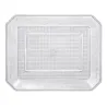 Bandeja de Plástico PS Lux Transparente Reutilizable 28x23cm