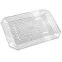 Bandeja de Plástico PS Lux Transparente Reutilizable 28x23cm