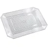 Bandeja de Plástico PS Lux Transparente Reutilizable 28x23cm