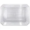 Bandeja de Plástico PS Lux Transparente Reutilizable 35x25cm