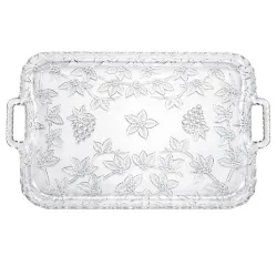 Bandeja de Plástico PS Lux Transparente Reutilizable 47x33cm