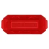 Bandeja de Plástico PS Lux Rojo Translúcido Reutilizable 37x14,5cm