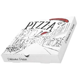 Cajas de Pizza Cartón Tradizione 33x33cm (100 Uds)
