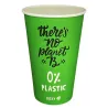Vasos Biodegradables de Cartón Verde "Relax" 12Oz/330ml Ø8cm