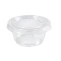 Salseras de Plástico con Tapa 60cc Transparentes