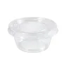 Salseras de Plástico con Tapa 60cc Transparentes