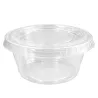 Salseras de Plástico con Tapa 100cc Transparentes