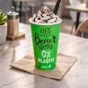 Vasos Biodegradables de Cartón Verde "Relax" 16Oz/480ml Ø9cm
