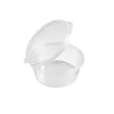 Salsera con tapa bisagra 30cc Transparentes