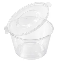 Salsera con Tapa Bisagra 120cc Reutilizable