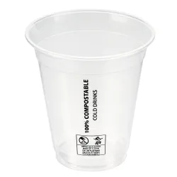 Vasos Biodegradables PLA 220ml Transparentes