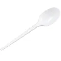Cucharas de Plástico PS Blancas 16,5cm