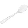 Cucharas Lux de Plástico Transparentes 17,5cm