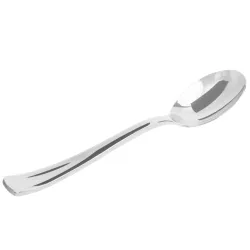Cucharas de Plástico Metalizadas Premium 17,2cm