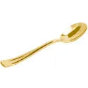 Cucharas de Plástico Metalizadas Doradas 17,2cm