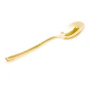 Cucharitas Postre de Plástico Metalizadas Doradas 13cm