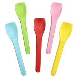 Cucharitas para Helado Biodegradables CPLA Colores 10cm