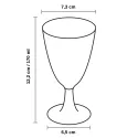 Copas de Plástico PS Agua/Vino 170ml Transparente