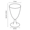 Copas de Plástico PS Agua/Vino 170ml Transparente