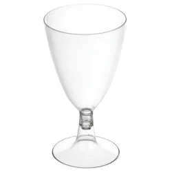 Copas de Plástico PS Agua/Vino 220ml Transparente