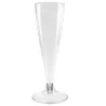 Copas de Cava Flauta de Plástico PS 140ml Transparente