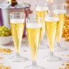 Copas de Cava Flauta de Plástico PS 140ml Transparente