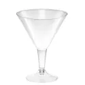 Copas Cocktail de Plástico PS 180ml Transparentes